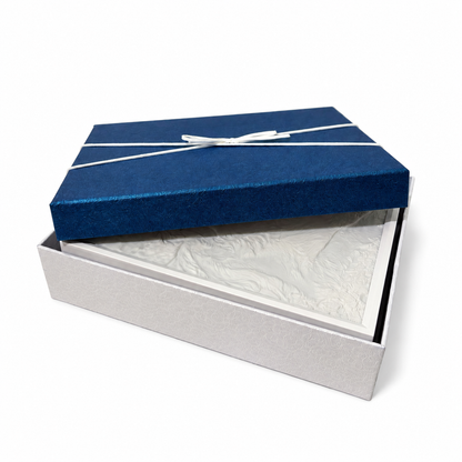 Gift-ready box for custom pet dog lithophane memorial artwork